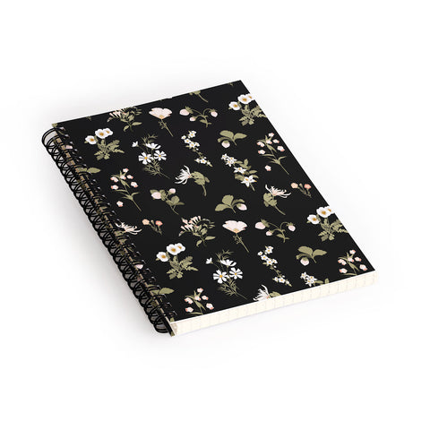 Iveta Abolina Pineberries Botanicals Black Spiral Notebook