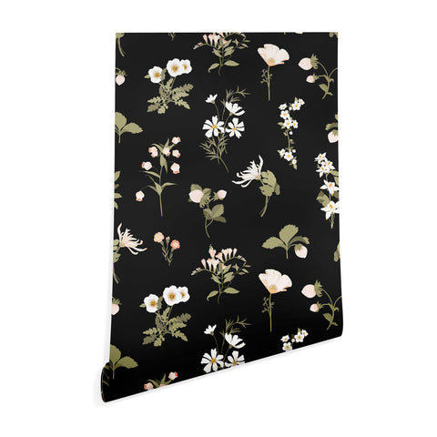 Iveta Abolina Pineberries Botanicals Black Wallpaper