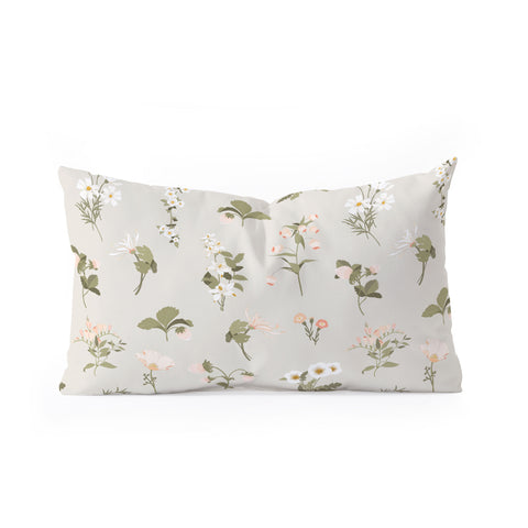 Iveta Abolina Pineberries Botanicals Tan Oblong Throw Pillow