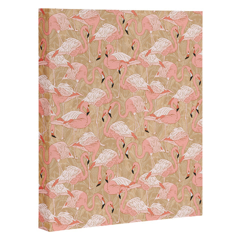 Iveta Abolina Pink Flamingos Camel Art Canvas