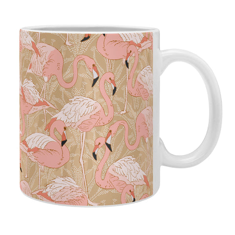 Iveta Abolina Pink Flamingos Camel Coffee Mug
