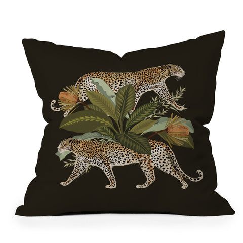 Iveta Abolina Risette Cheetah Outdoor Throw Pillow