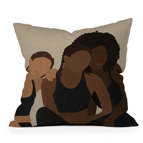 Iveta Abolina Sisters Outdoor Throw Pillow