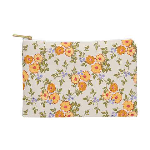 Iveta Abolina Sunny Florals Beige Pouch
