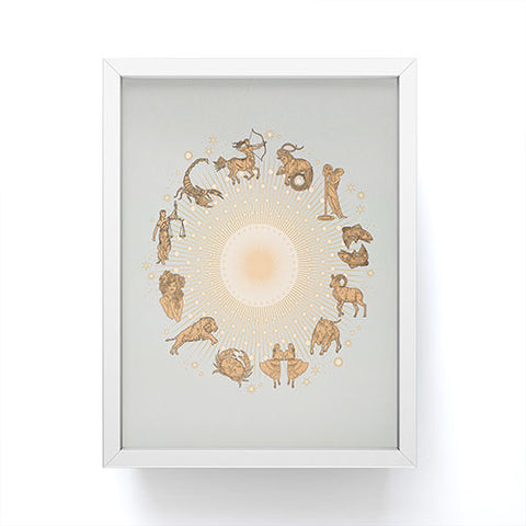 Iveta Abolina Zodiac Sun Framed Mini Art Print