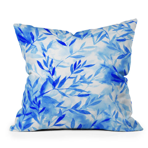 Jacqueline Maldonado Changes Blue Outdoor Throw Pillow