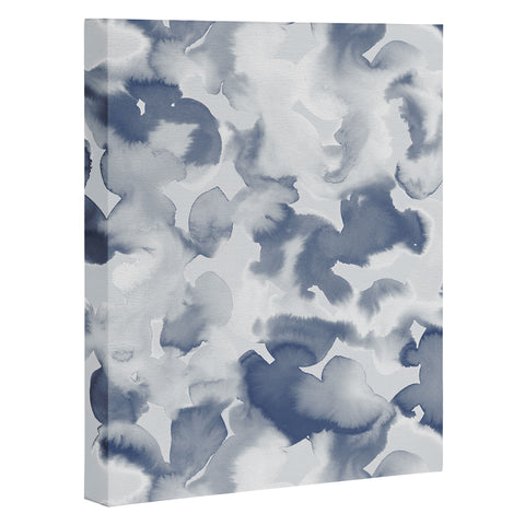 Jacqueline Maldonado Clouds Slate Blue Grey Art Canvas