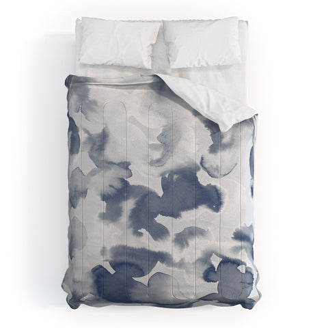 Jacqueline Maldonado Clouds Slate Blue Grey Comforter