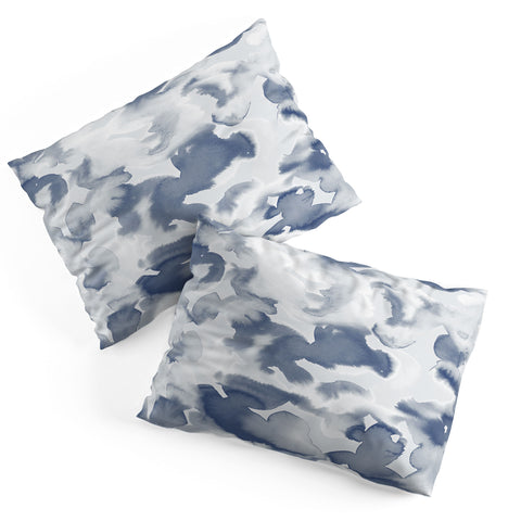 Jacqueline Maldonado Clouds Slate Blue Grey Pillow Shams