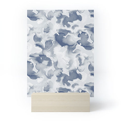 Jacqueline Maldonado Clouds Slate Blue Grey Mini Art Print
