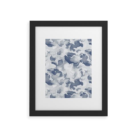 Jacqueline Maldonado Clouds Slate Blue Grey Framed Art Print