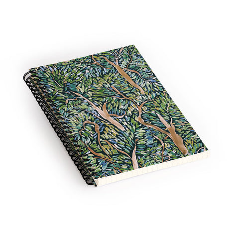 Jacqueline Maldonado Fauvist Trees Dark Spiral Notebook