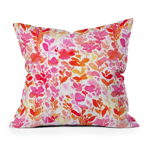 Jacqueline Maldonado Flirt Pink Outdoor Throw Pillow