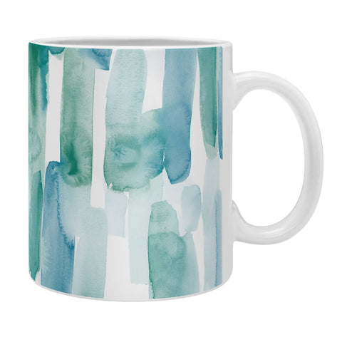 Jacqueline Maldonado Organic Dashes Blue Green Coffee Mug