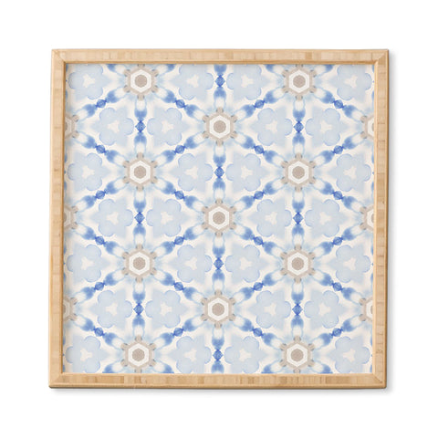 Jacqueline Maldonado Soft Blue Dye Tessellation Framed Wall Art