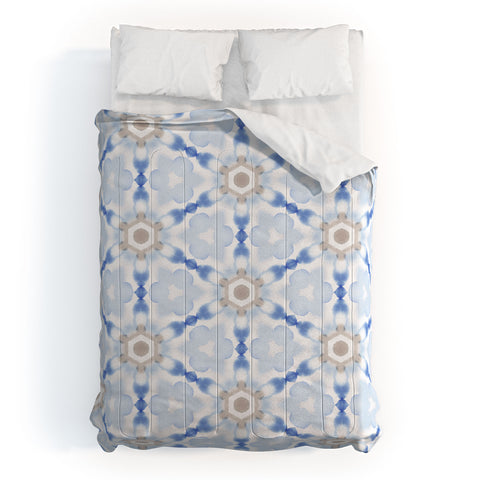 Jacqueline Maldonado Soft Blue Dye Tessellation Comforter