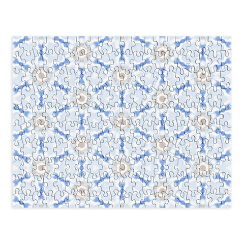Jacqueline Maldonado Soft Blue Dye Tessellation Puzzle
