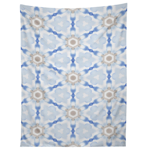 Jacqueline Maldonado Soft Blue Dye Tessellation Tapestry