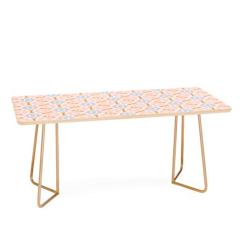 Jacqueline Maldonado Soft Orange Dye Tessellation Coffee Table