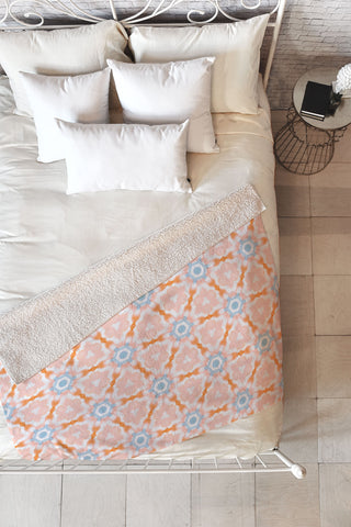 Jacqueline Maldonado Soft Orange Dye Tessellation Fleece Throw Blanket