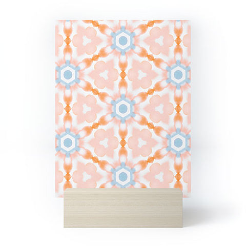 Jacqueline Maldonado Soft Orange Dye Tessellation Mini Art Print