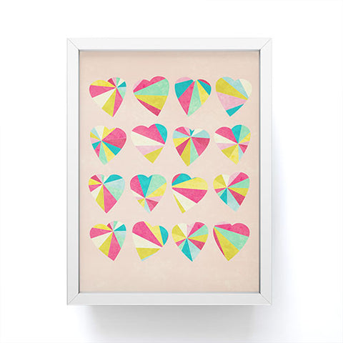 Jacqueline Maldonado Some Hearts Framed Mini Art Print
