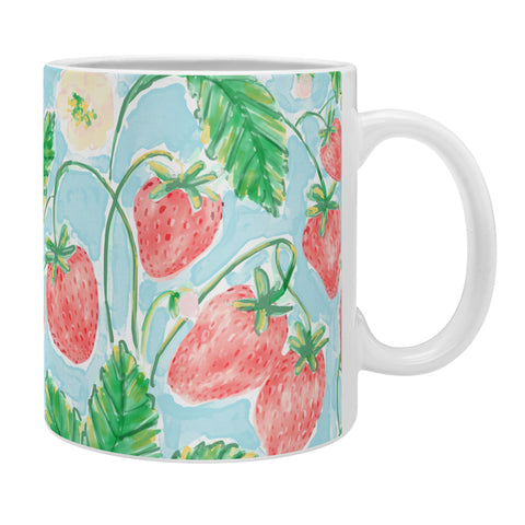 Jacqueline Maldonado Strawberries Watercolor Coffee Mug