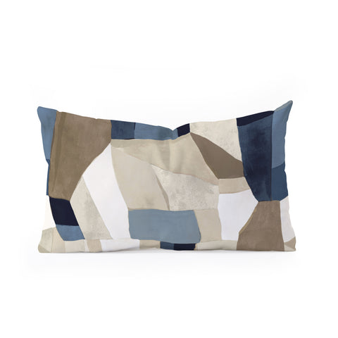 Jacqueline Maldonado Textural Abstract Geometric Oblong Throw Pillow