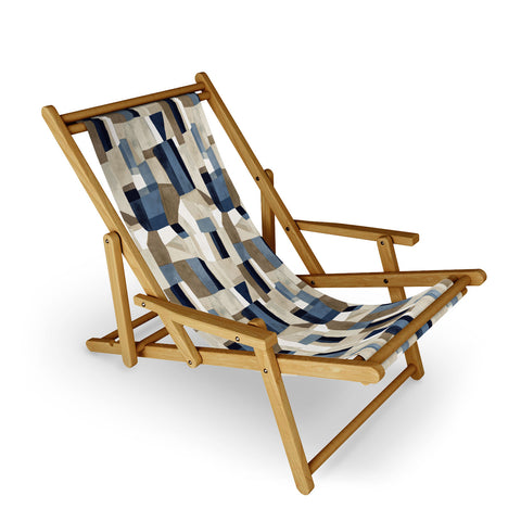 Jacqueline Maldonado Textural Abstract Geometric Sling Chair