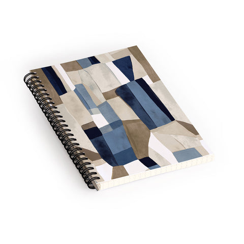 Jacqueline Maldonado Textural Abstract Geometric Spiral Notebook