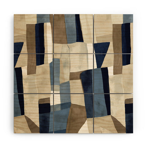 Jacqueline Maldonado Textural Abstract Geometric Wood Wall Mural