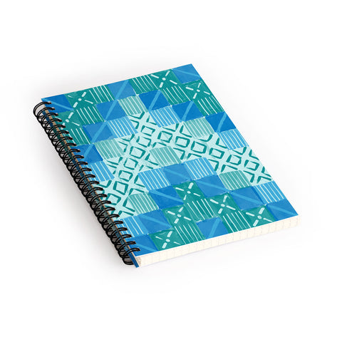 Jacqueline Maldonado Ultra Steady Blue Green Spiral Notebook