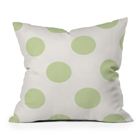 Jacqueline Maldonado Vintage Dot Pale Green Outdoor Throw Pillow