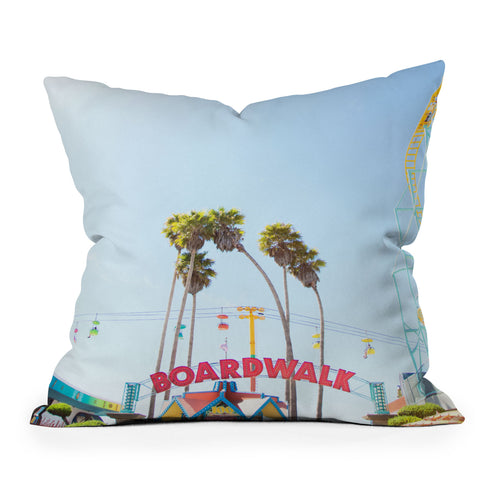 Jeff Mindell Photography Santa Cruz Boardwalk Series 6 Outdoor Throw Pillow