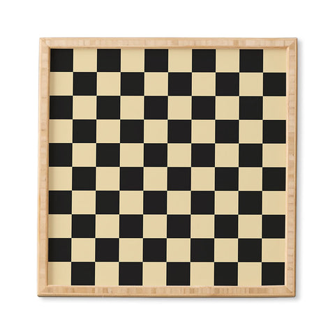 Jen Du Classy Checkerboard Framed Wall Art
