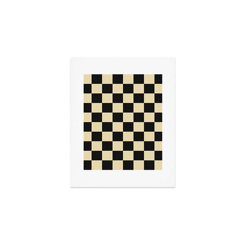 Jen Du Classy Checkerboard Art Print