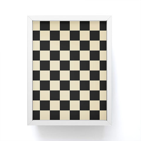 Jen Du Classy Checkerboard Framed Mini Art Print