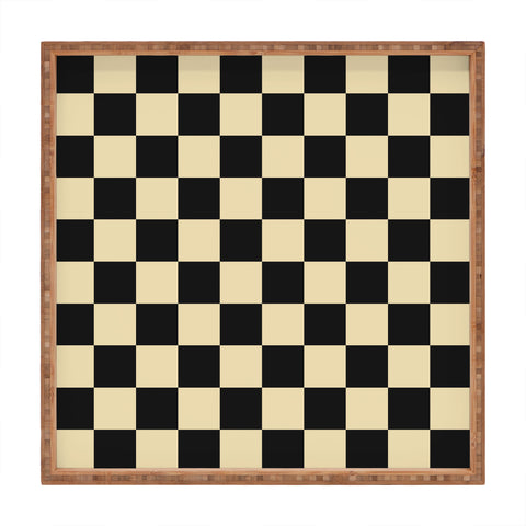 Jen Du Classy Checkerboard Square Tray