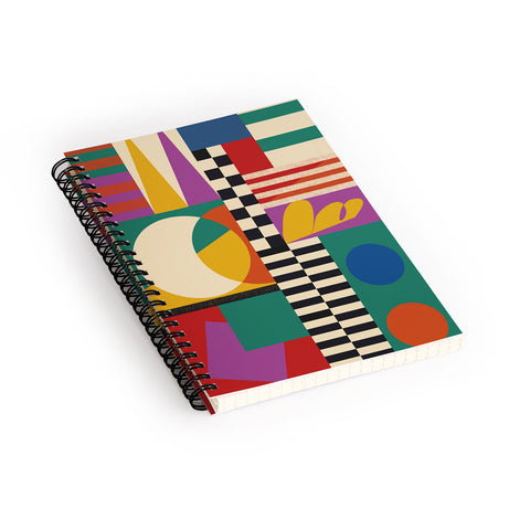 Jen Du Geometric Movement Spiral Notebook