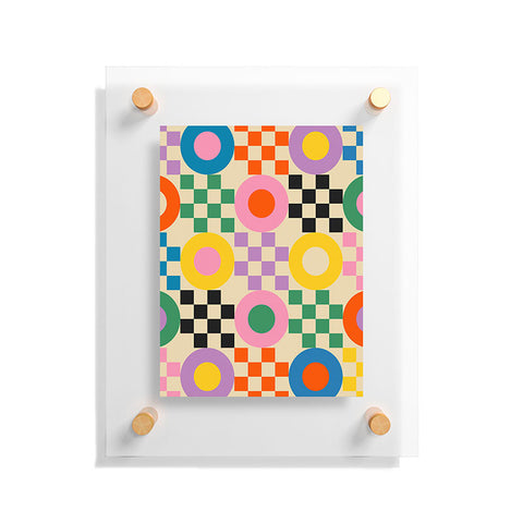 Jen Du Lucky Checkerboard Floating Acrylic Print