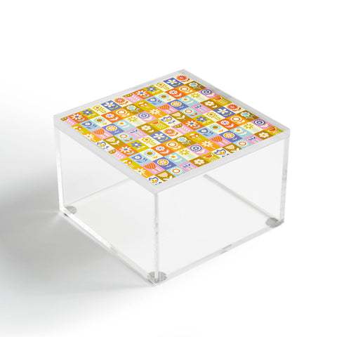 Jenean Morrison 60s Flower Grid Acrylic Box