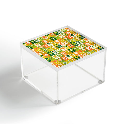 Jenean Morrison 70s Flower Grid Acrylic Box