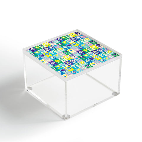Jenean Morrison 90s Flower Grid Acrylic Box