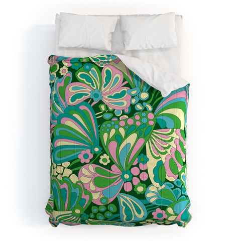 Jenean Morrison Abstract Butterfly Comforter