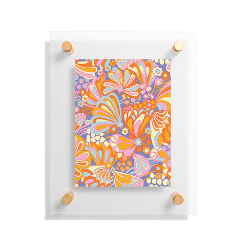 Jenean Morrison Abstract Butterfly Lilac Floating Acrylic Print