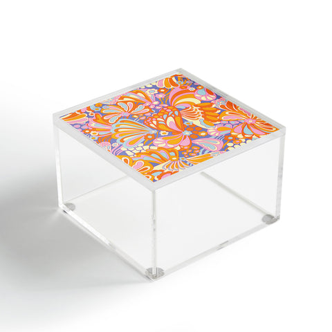 Jenean Morrison Abstract Butterfly Lilac Acrylic Box