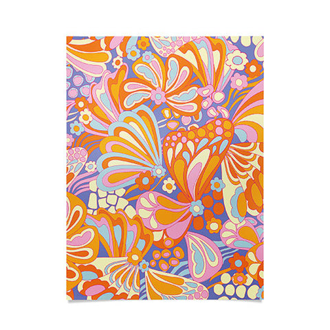 Jenean Morrison Abstract Butterfly Lilac Poster