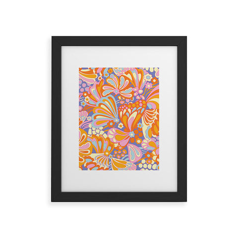 Jenean Morrison Abstract Butterfly Lilac Framed Art Print