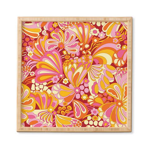Jenean Morrison Abstract Butterfly Pink Framed Wall Art