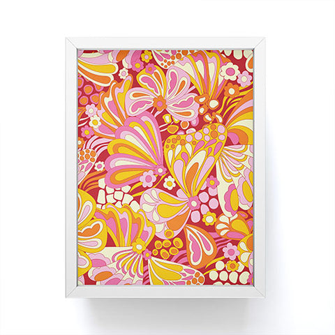 Jenean Morrison Abstract Butterfly Pink Framed Mini Art Print
